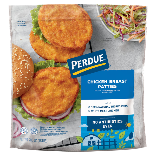 Perdue Breaded Chicken Breast Patties - 10 ct Frozen