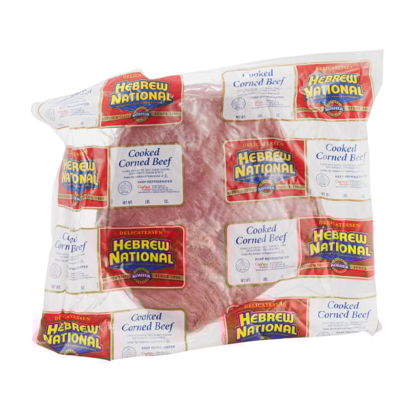 Save on Hebrew National Deli Corned Beef Cooked (Thin Sliced) Order