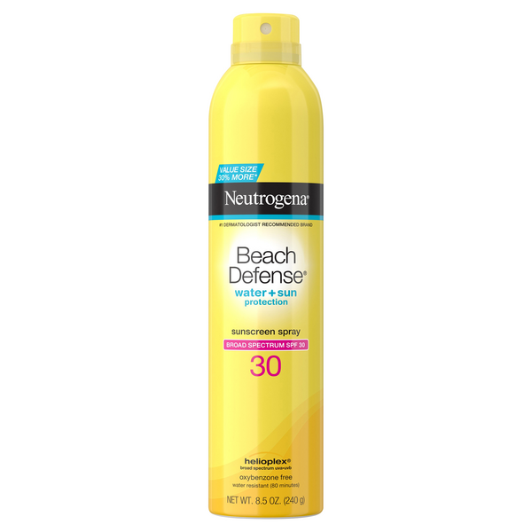 Save on Neutrogena Beach Defense Water + Sun Protection Sunscreen SPF 30 Spray Order Online