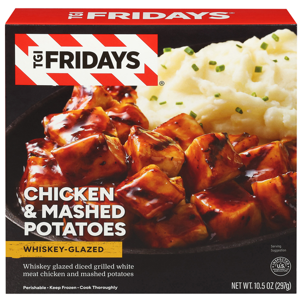 TGI Fridays Whiskey-Glazed Chicken & Mashed Potatoes Frozen Meal