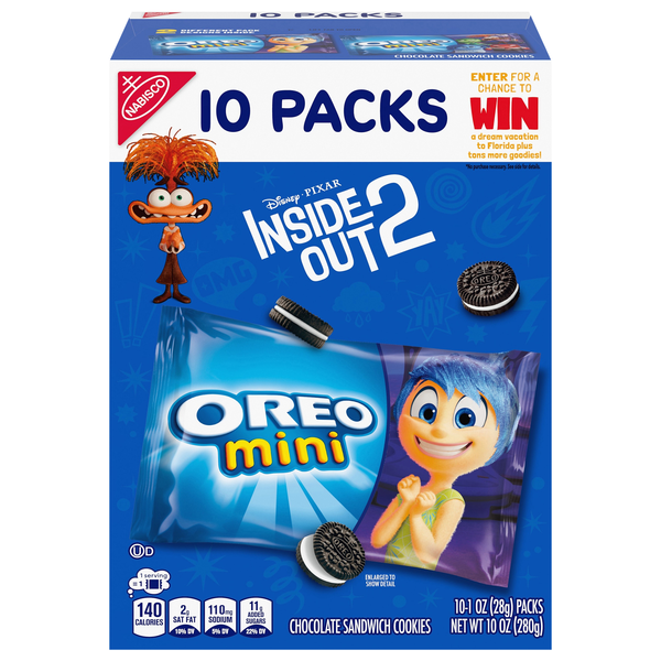 OREO Mini Chocolate Sandwich Cookies - 10 ct