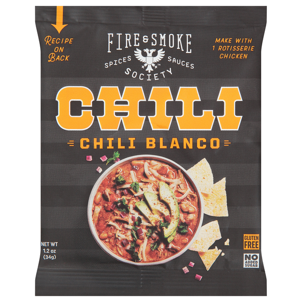 Fire & Smoke Society Gluten Free Chili Blanco Seasoning Packet