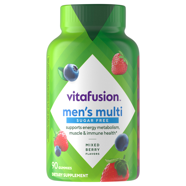 Vitafusion Sugar Free Men's Mixed Berry Flavor Multivitamin