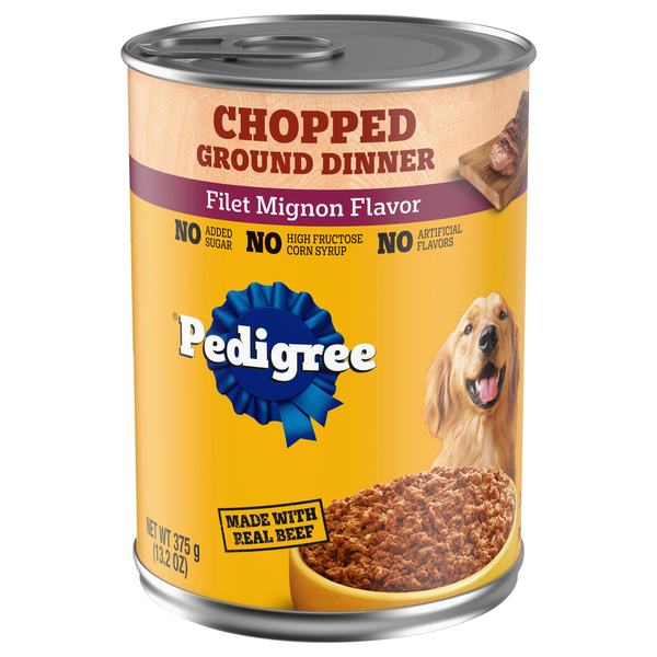 PEDIGREE Chopped Ground Dinner Filet Mignon Adult Wet Dog Food