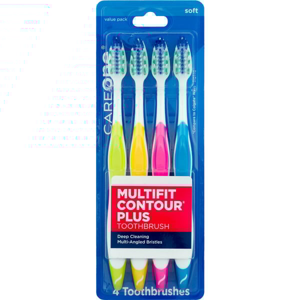 CareOne MultiFit Contour Plus Soft Pack Toothbrushes