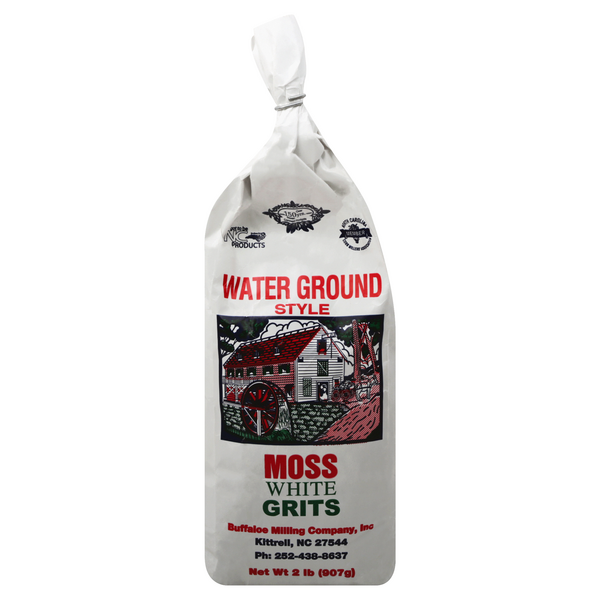 Save on Buffaloe Milling Co. Water Ground Style Moss White Grits Order