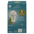 GE LED+ Light Bulb Battery Backup Soft White 60w