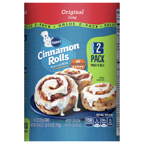 Pillsbury Cinnamon Rolls with Original Icing Value Pack - 16 ct