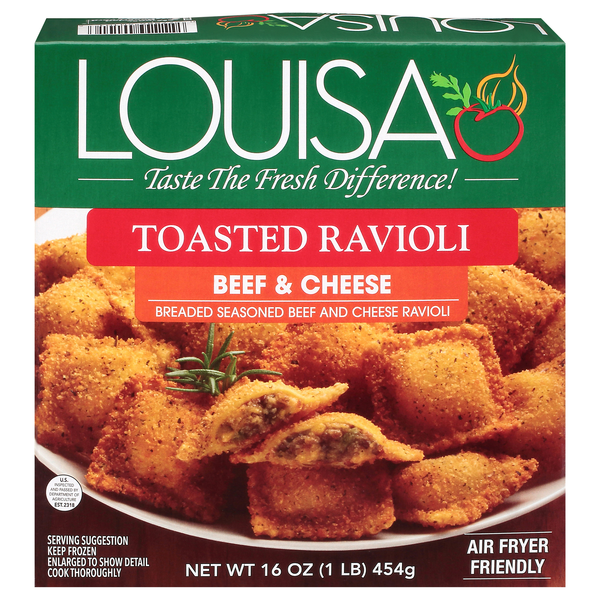Louisa Beef & Cheese Toasted Ravioli Frozen