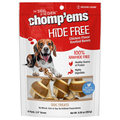 Chomp'ems Hide Free Chicken Flavor Knotted Dog Bones - 6 ct