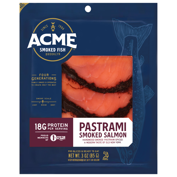 Acme Pastrami Smoked Salmon Sliced