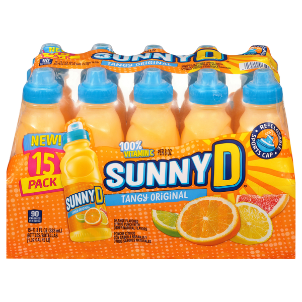 Sunny D Citrus Punch Tangy Original - 15 pk