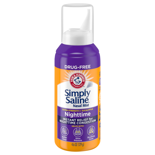 Arm & Hammer Simply Saline Extra Strength Nighttime Relief Nasal Mist
