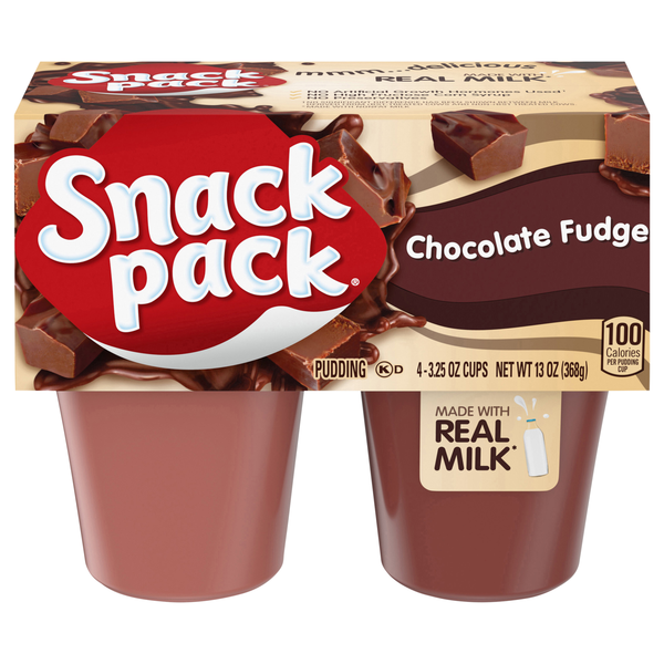 Snack Pack Chocolate Fudge Pudding Cups - 4 ct