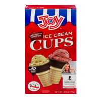 Joy Chocolatey Dipped Ice Cream Cups - 12 ct