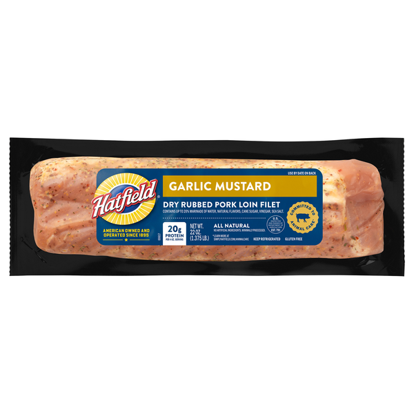 Hatfield Garlic Mustard Dry Rub Marinated Pork Loin Fillet