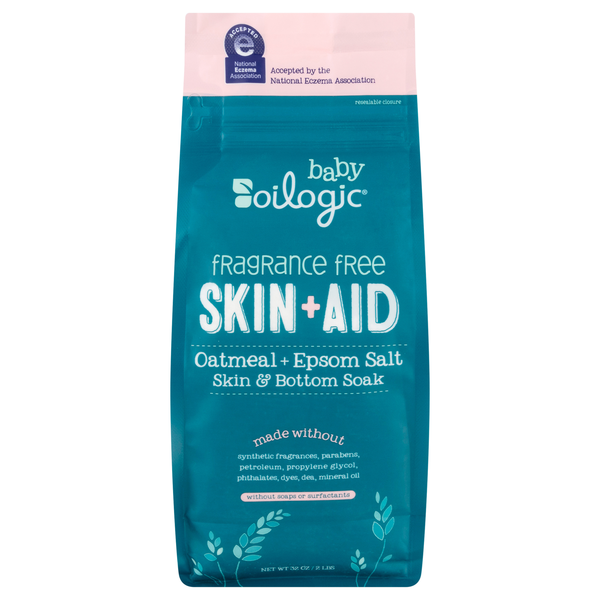 Oilogic Baby Fragrance Free Oatmeal + Epsom Salt Skin & Bottom Soak