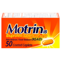 Motrin IB Ibuprofen 200 mg Pain Relief Caplets