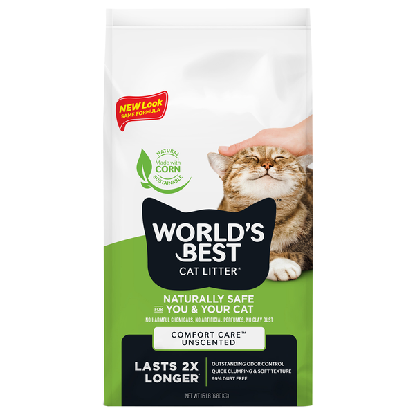 World's Best Quick Clumping Original Unscented Corn Cat Litter