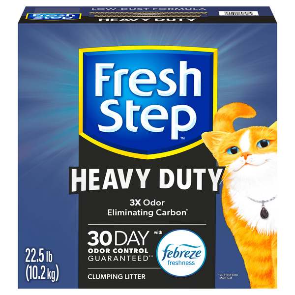 Fresh Step Clumping Febreze Freshness Heavy Duty Cat Litter