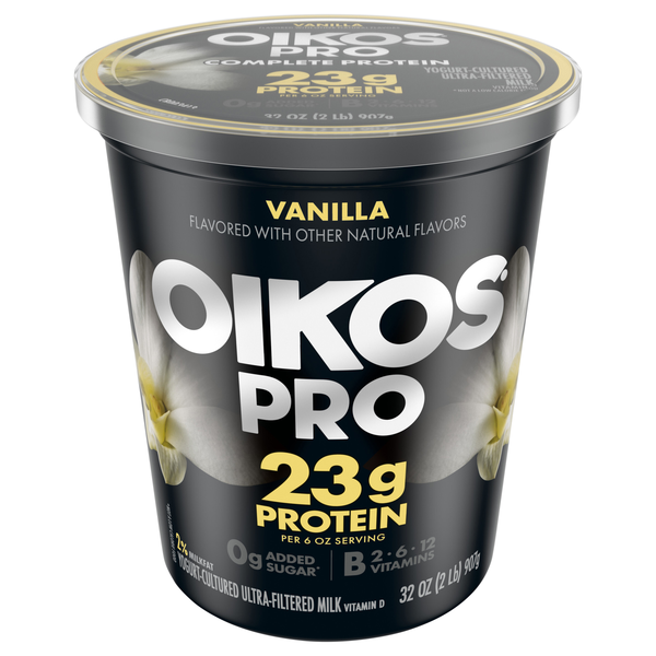 Oikos PRO 23g Protein Vanilla Cultured Ultra-Filtered Milk Yogurt