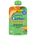 Gerber Organic Toddler Mango Peach Carrot Sweet Potato Oatmeal