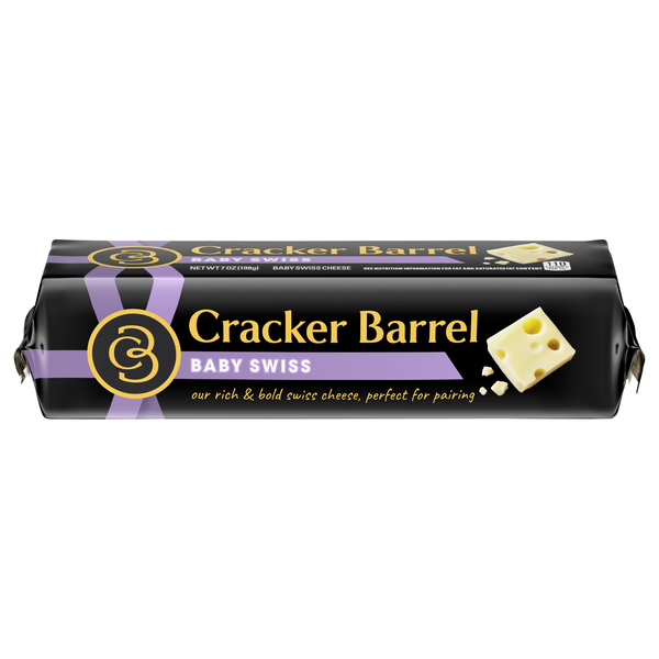 Cracker Barrel Baby Swiss Cheese Block
