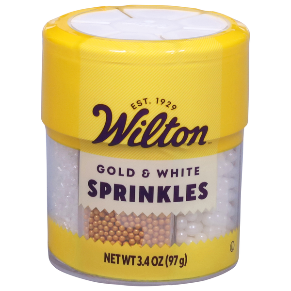Wilton Gold & White Sprinkles