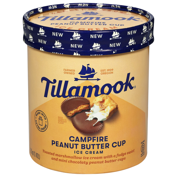 Tillamook Campfire Peanut Butter Cup Ice Cream