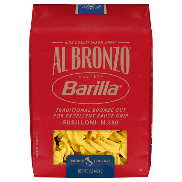 Barilla Al Bronzo Fusilloni Pasta