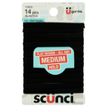 Scunci No damage Flat Design Hair Elastics Black Medium