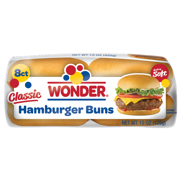 Wonder Classic Hamburger Buns - 8 ct