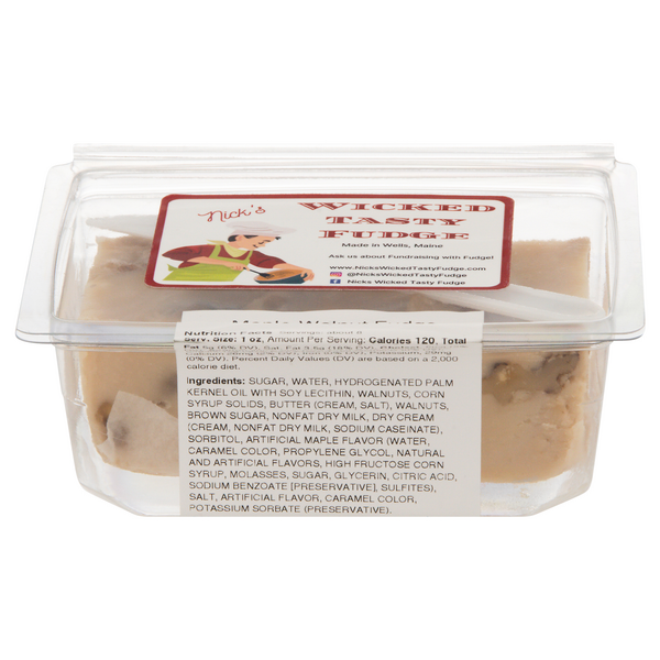 Nick's Maple Walnut Wicked Tasty Fudge