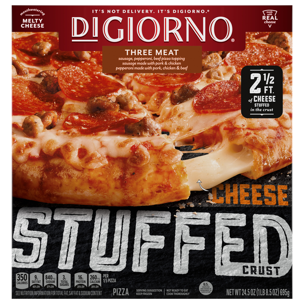 DiGiorno Cheese Stuffed Crust Three Meat Pizza Frozen
