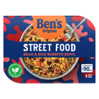 Ben's Original 90 Second Microwave Street Food Bean & Rice Burrito Bowl