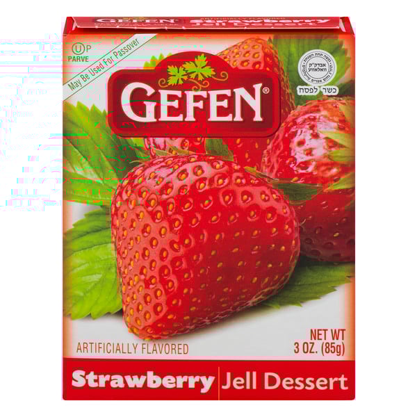 Gefen Jell Dessert Strawberry Kosher for Passover