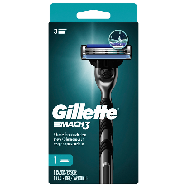 Gillette Mach3 3 Blade Razor & Cartridge
