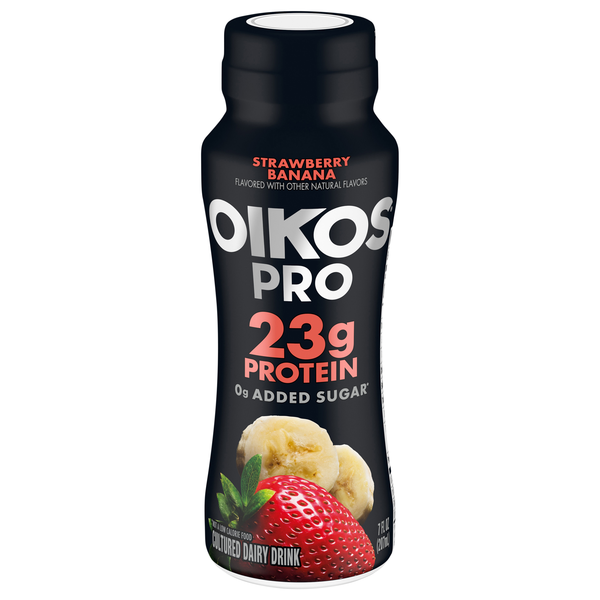 Oikos PRO 23g Protein Strawberry Banana Cultured Dairy Drink