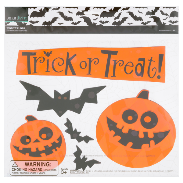 Save on Smart Living Window Clings Trick or Treat Halloween Order