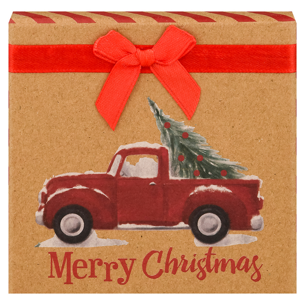 Papercraft Holiday Gift Box Merry Christmas Truck