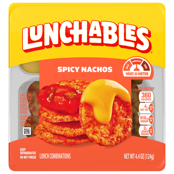 Lunchables Spicy Nachos with Chili Lime Flavored Tortilla Chips