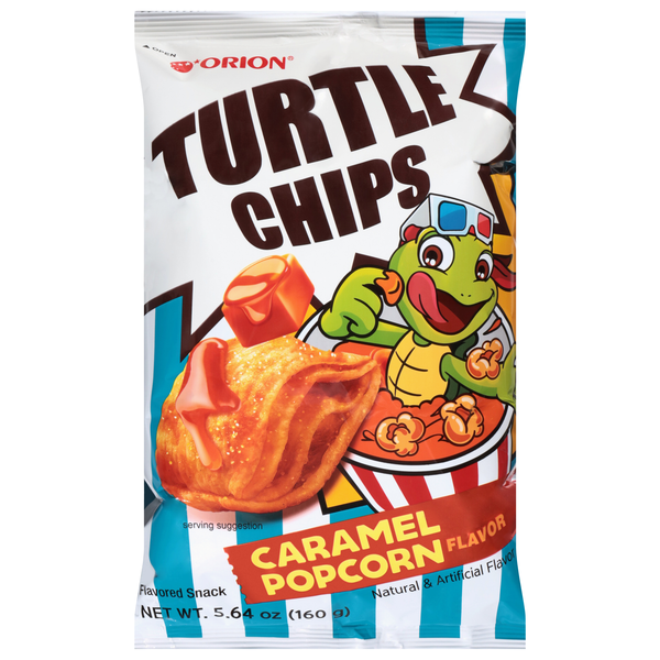 Orion Caramel Popcorn Flavored Turtle Chips