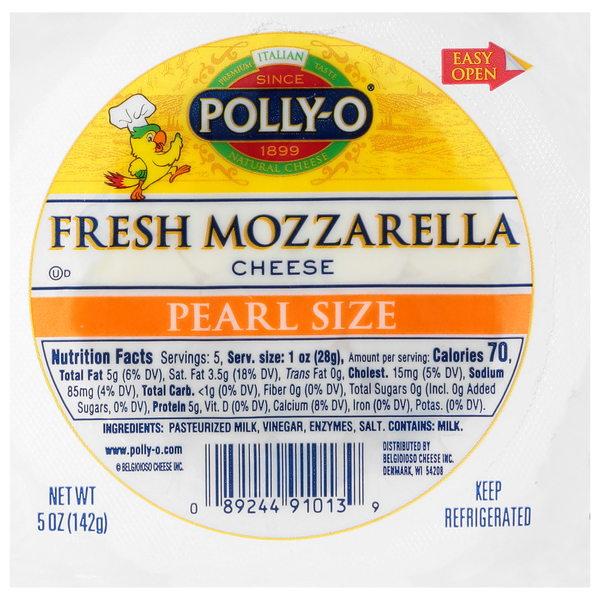 Polly-O Fresh Mozzarella Cheese Pearl Size