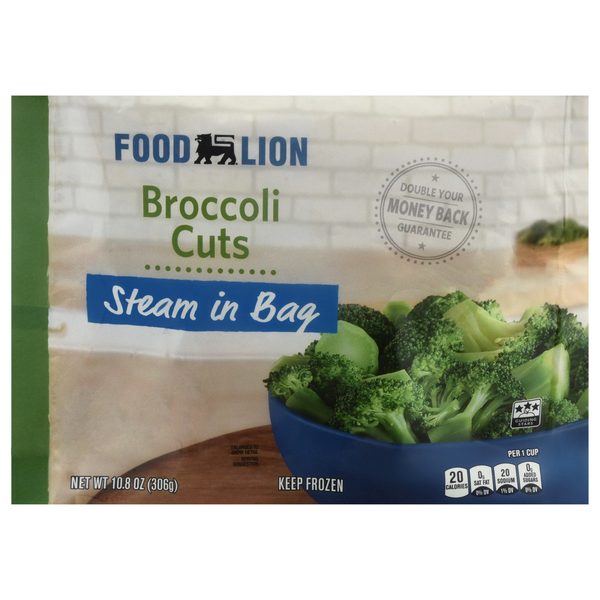 Food Lion Steam in Bag Broccoli Cuts Frozen