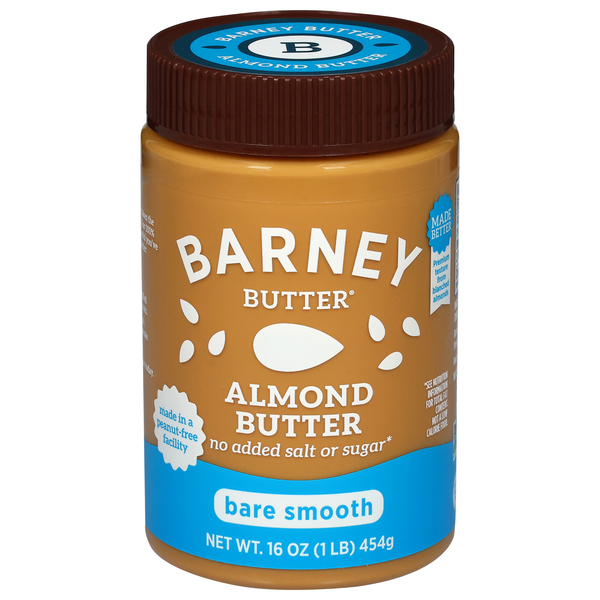 Barney No Added Sugar or Salt Bare Smooth Almond Butter