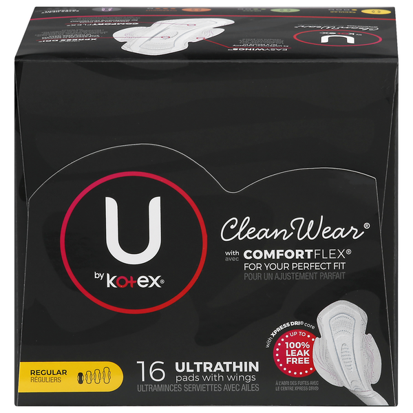 Save On U By Kotex Clean Wear Ultrathin Pads With Wings Regular Order Online Delivery Giant Save On U By Kotex Clean Wear Ultrathin Pads With Wings Regular Order Online Delivery Giant