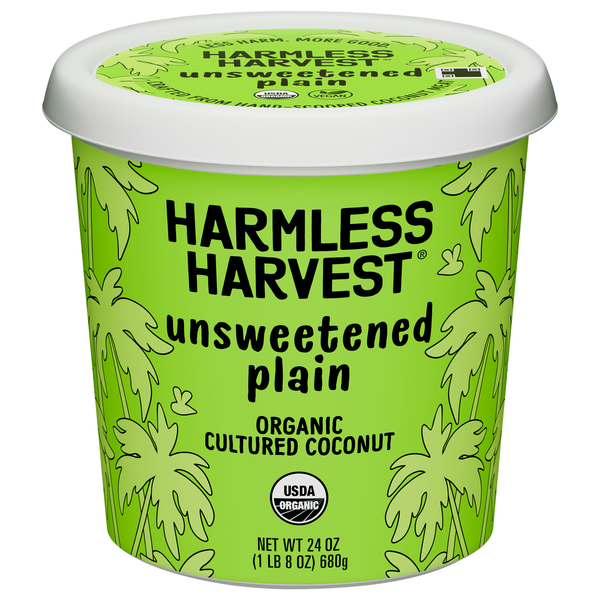 Harmless Harvest Organic Vegan Unsweetened Plain Cultured Coconut Yogurt