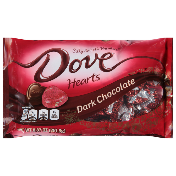 DOVE Promises Dark Chocolate Hearts Valentine's Day Candy