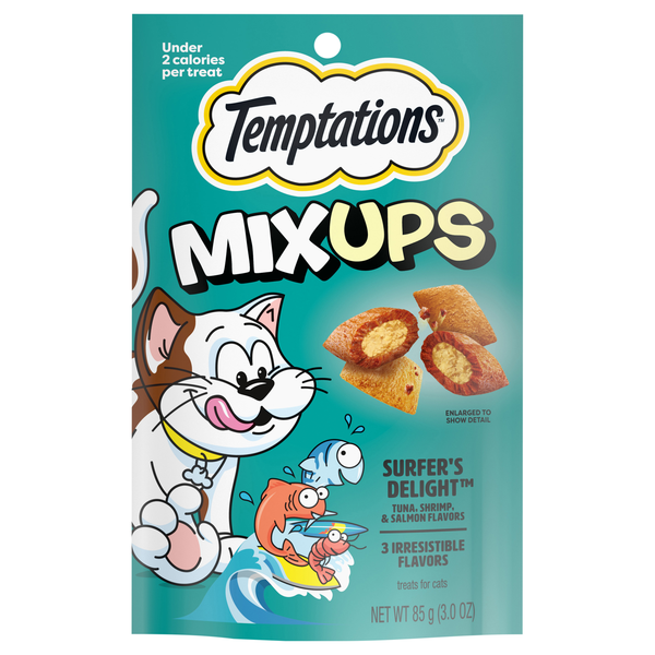 Temptations MixUps Surfers' Delight Crunchy & Soft Cat Treats