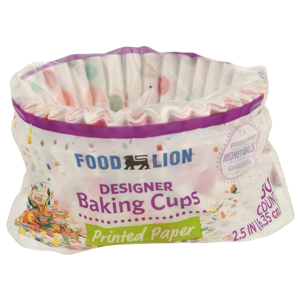 Food Lion Printed Paper Designer Baking Cups